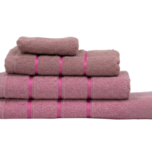 Ahlesa Home Premium Cotton 4-Piece Towel Set - Dirty Pink