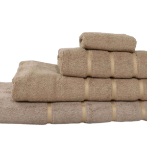 Ahlesa Home Premium Cotton 4-Piece Towel Set - Beige
