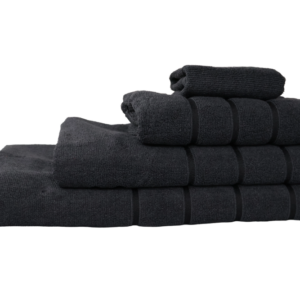 Ahlesa Home Premium Cotton 4-Piece Towel Set - Charcoal