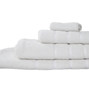 Ahlesa Home Premium Cotton 4-Piece Towel Set - White