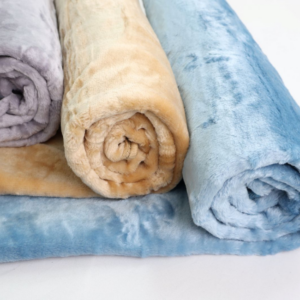A luxurious soft baby blanket which can be used in a baby crib, stroller or to keep the baby warm.
