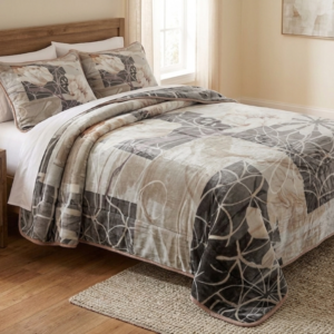 Desert Blossom 1Ply Silver Mink Blanket - Queen