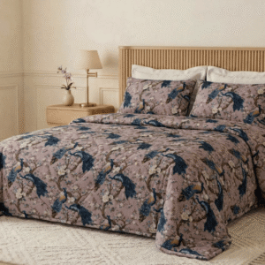 Microfibre Comforter Set - Dusty Rose Tapestry