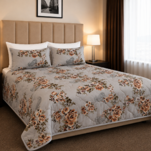 Peach Paisley 3-Piece Comforter Set