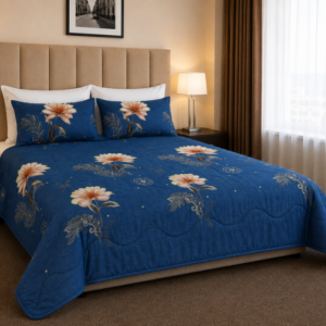 Sapphire Bouquet 3-Piece Comforter Set