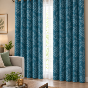 Leaf Eyelet Unlined Curtains - 140 x 225